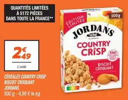 Netto JORDANS CÉRÉALES COUNTRY CRISP offre