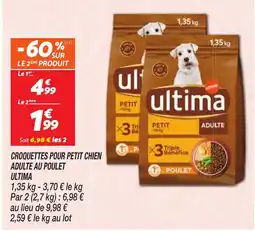 Netto ultima Croquettes pour petit chien adulte au poulet offre