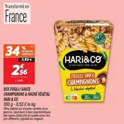 Netto HARI & CO Fusilli sauce champignons & haché végétal offre