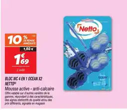 Netto Netto Mousse active - anti-calcaire offre