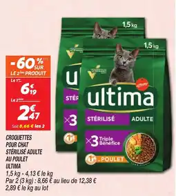 Netto ultima CROQUETTES POUR CHAT STÉRILISÉ ADULTE offre