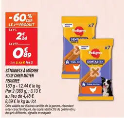 Netto Pedigree Bâtonnets à mâcher offre