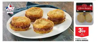 ALDI 4 Röstis burgers offre