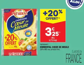 ALDI Emmental cœur de meule offre