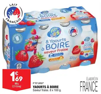 ALDI Yaourts à boire offre
