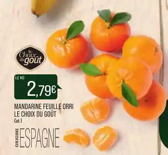 Match Mandarine feuille orri le choix du goût offre