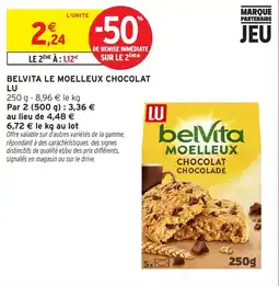 Intermarché Hyper LU BELVITA LE MOELLEUX CHOCOLAT offre