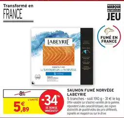 Intermarché Hyper LABEYRIE SAUMON FUMÉ offre