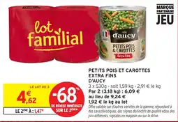 Intermarché Hyper d'aucy Petits pois & carottes offre