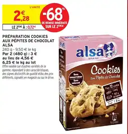 Intermarché Hyper ALSA Cookies aux Pépites de Chocolat offre