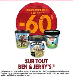 Intermarché Hyper Ben & jerry's offre