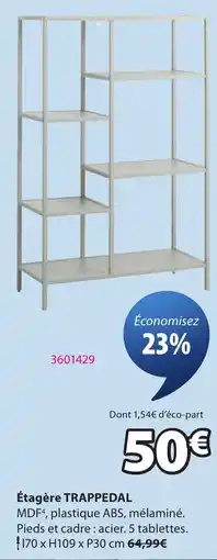 JYSK TRAPPEDAL Étagère offre