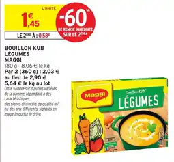 Intermarché Hyper Maggi Bouillon KUB Légumes offre