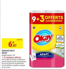 Intermarché Hyper Okay Essuie-tout adapt blanc offre