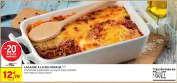 Intermarché Hyper LASAGNE À LA BOLOGNAISE offre