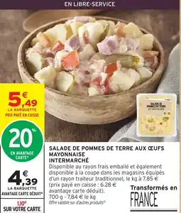 Intermarché Hyper Intermarché salade de pommes de terre aux œufs mayonnaise offre