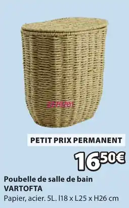JYSK VARTOFTA Poubelle de salle de bain offre