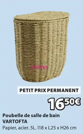 VARTOFTA Poubelle de salle de bain
