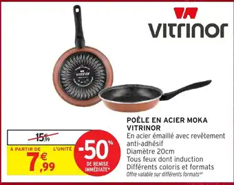 Intermarché Hyper VITRINOR POÊLE EN ACIER MOKA offre