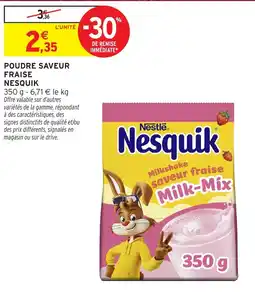 Intermarché Hyper Nesquik Poudre saveur fraise offre