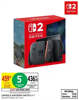 Intermarché Hyper Nintendo Switch 2 offre