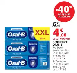 Maximarché Oral-B Dentifrice offre