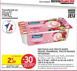 Intermarché Hyper Pâturages Onctueux aux fruits mixés offre