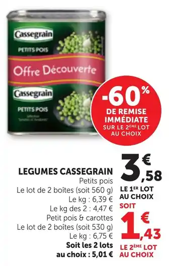 Cassegrain Petits pois