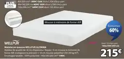 JYSK WELLPUR Matelas en mousse WELLPUR GLOMMA offre