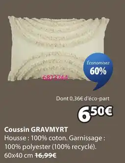 JYSK GRAVMYRT Coussin offre