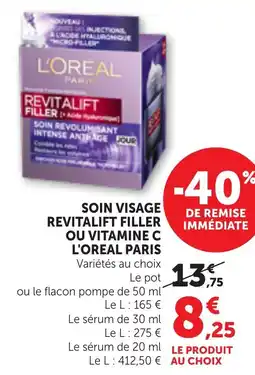 Maximarché L'OREAL PARIS REVITALIFT FILLER offre