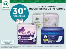 Bi1 U Serviettes incontinence u et u nature offre