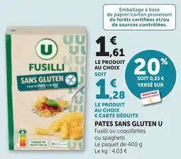 Bi1 FUSILLI SANS GLUTEN offre