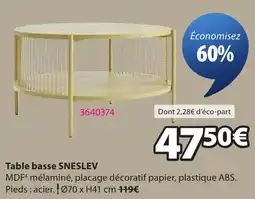 JYSK Sneslev table basse offre