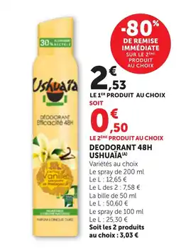 Bi1 USHUAÏA DEODORANT 48H offre