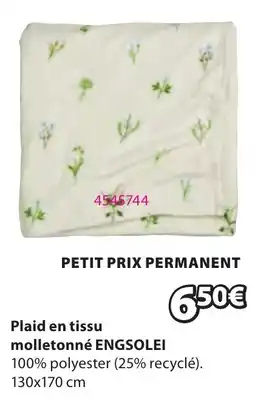 JYSK ENGSOLEI Plaid en tissu molletonné offre