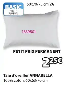JYSK ANNABELLA Taie d'oreiller offre