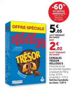 Bi1 Kellogg's Trésor offre