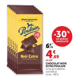 Bi1 Poulain Chocolat Noir Extra offre