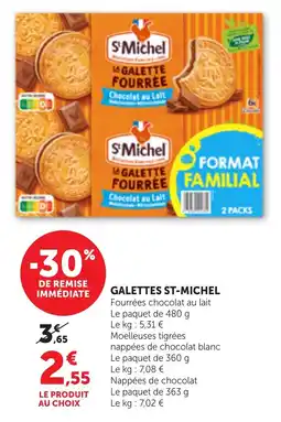 Bi1 St Michel Galettes fourrées offre