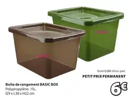 JYSK BASIC BOX Boîte de rangement offre
