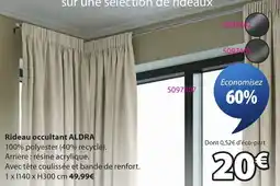 JYSK ALDRA Rideau occultant offre