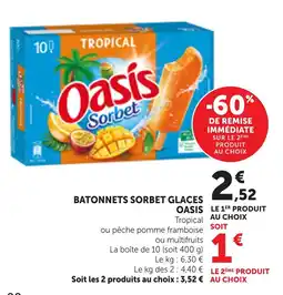 Bi1 Oasis Sorbet offre