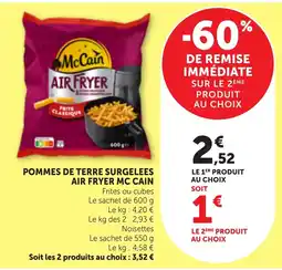 Bi1 McCain Pommes de terre surgelées offre