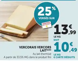 Bi1 VERCORAI VERCORS LAIT offre
