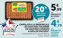 Bi1 SOCOPA Chipolata à la provençale offre