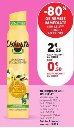 Maximarché Ushuaïa Déodorant offre