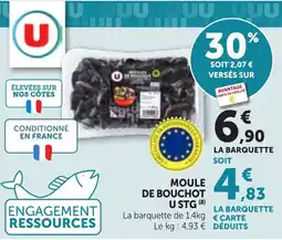 Maximarché MOULE DE BOUCHOT U STG offre