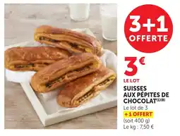 Maximarché SUISSES AUX PÉPITES DE CHOCOLAT offre