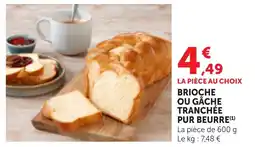Maximarché Brioche ou Gâche offre